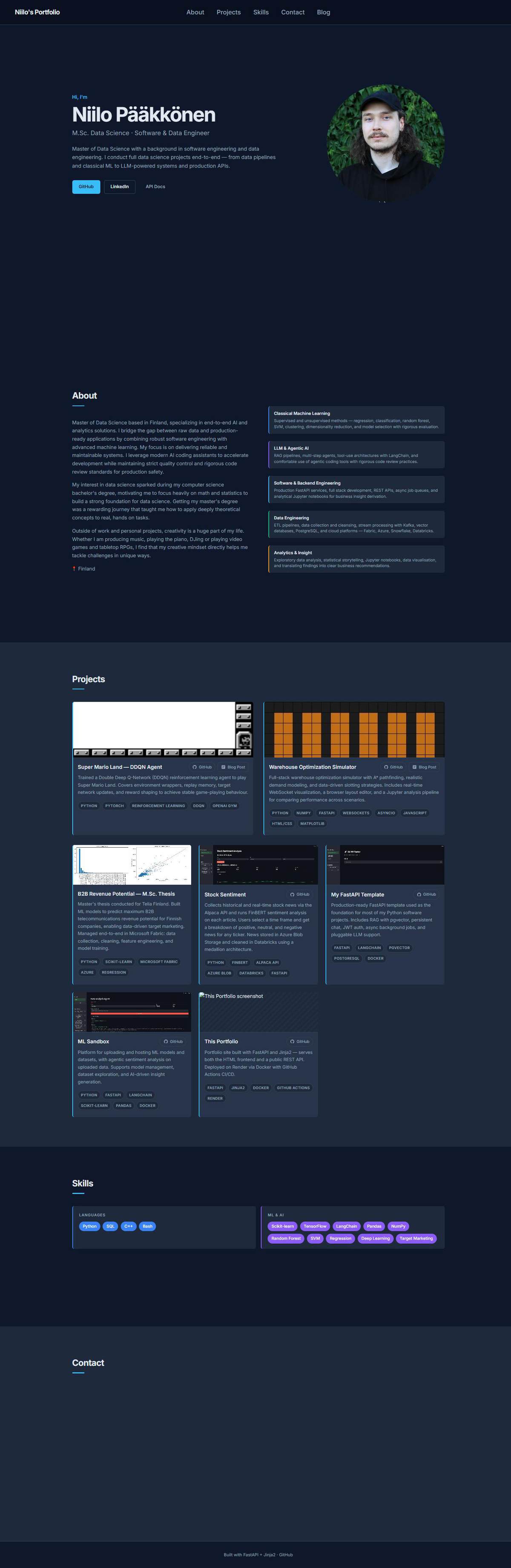 This Portfolio screenshot